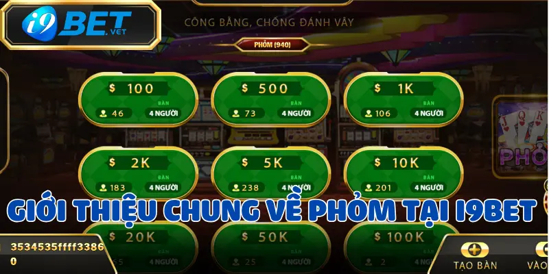 Phỏm - Tựa game online được yêu thích nhất tại Việt Nam 2 phom