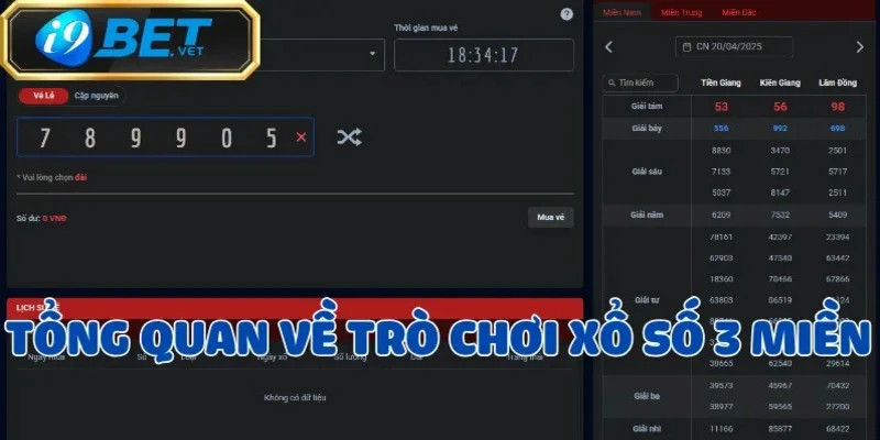 Xổ số 3 miền - Trò chơi lô đề siêu hot tại nền tảng I9BET 2 xo-so-3-mien